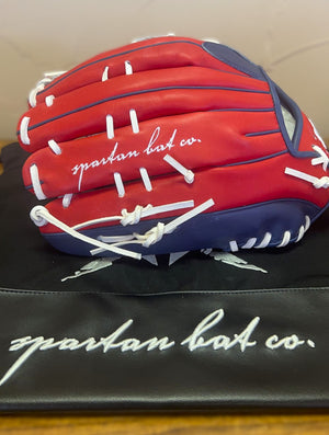 SBC-V Slow Pitch Softball Glove - Blue/Red