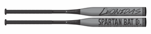 2-angle view of Leonidas 1pc End Loaded Senior Softball Bat - 12.5 inch, SSUSA Approved, showcasing its sleek design and end-loaded feature for enhanced power and control.