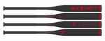 4-angle view of Maximus 2pc End Loaded Senior Softball Bat - 12.5 inch, SSUSA approved, highlighting its advanced design for enhanced power and performance.