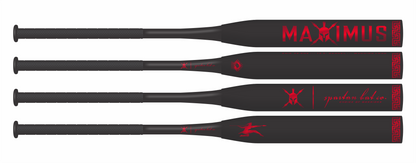 4-angle view of Maximus 2pc End Loaded Senior Softball Bat - 12.5 inch, SSUSA approved, highlighting its advanced design for enhanced power and performance.