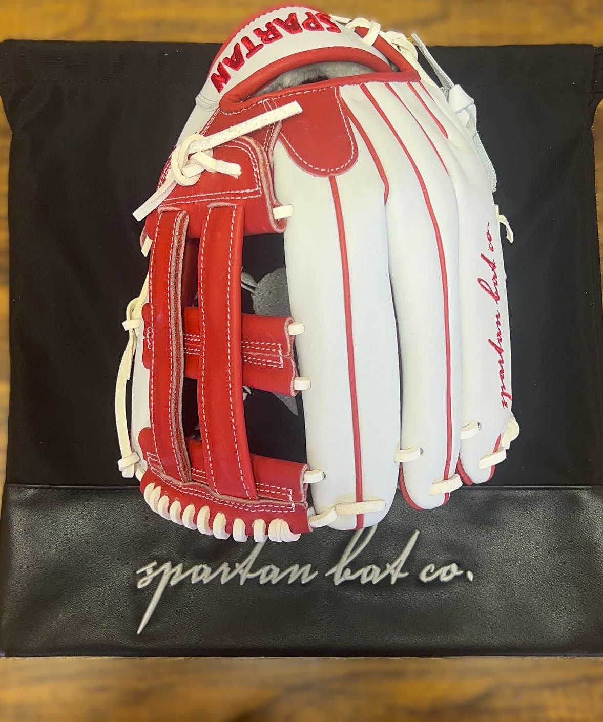 SBC-H Slow Pitch Softball Glove - White/Red