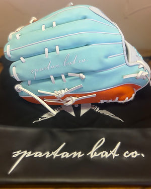 SBC-V Slow Pitch Softball Glove - Teal/Orange